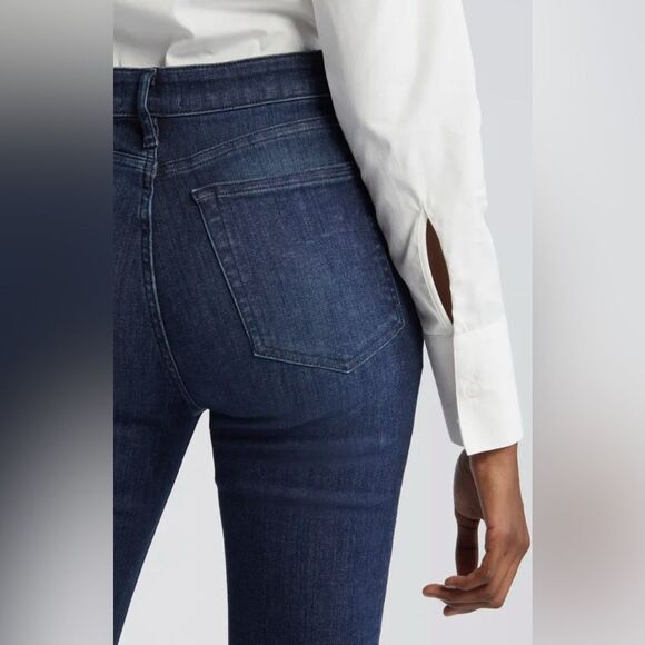 FRAME Le Crop Mini Boot in Naples Dark Wash Size 29 - Picture 10 of 14